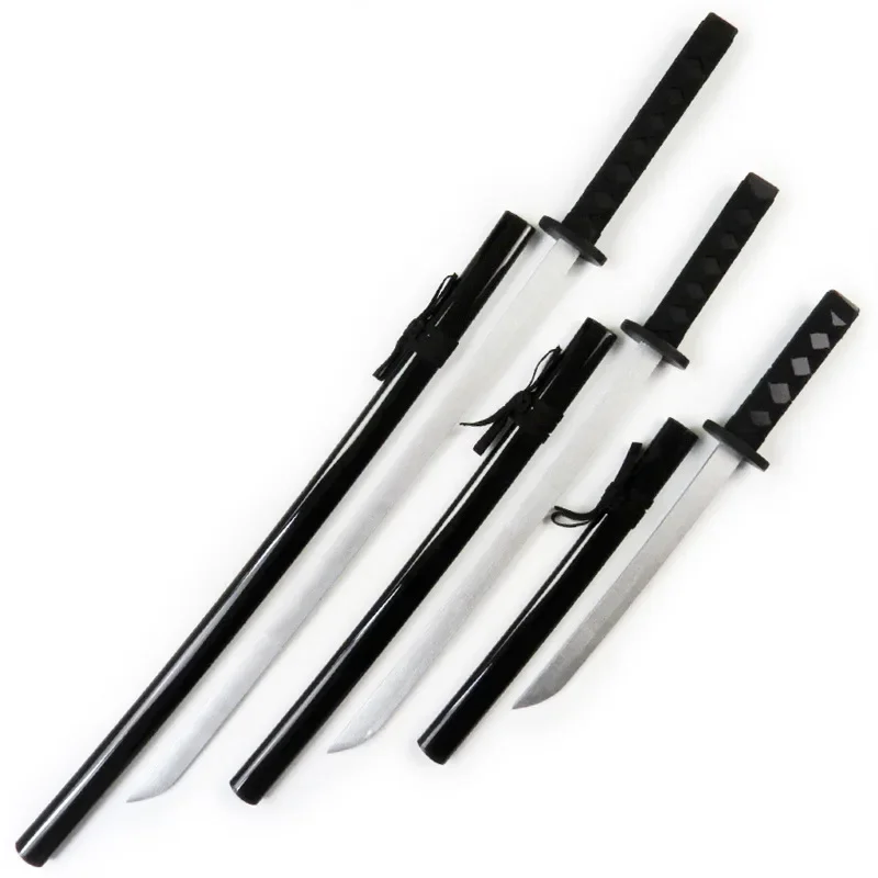 Large Samurai Katana Sword Anime Cosplay Prop Ninja Knife Iaido Original Wooden Real Size Japanese Katana Samurai Sabre Kid Toy
