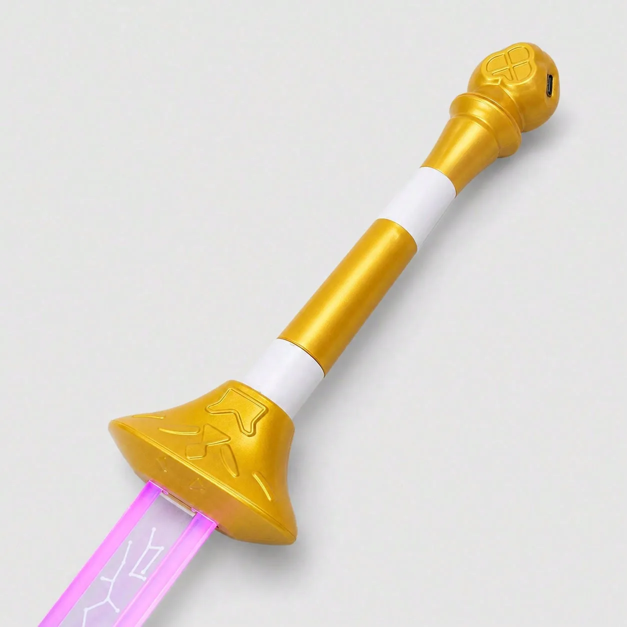 Demon Hunters Rumi Light Up Sword Plastic Cosplay Prop LED Rainbow Real Size Japanese Katana Display Collectible Roleplay Gift