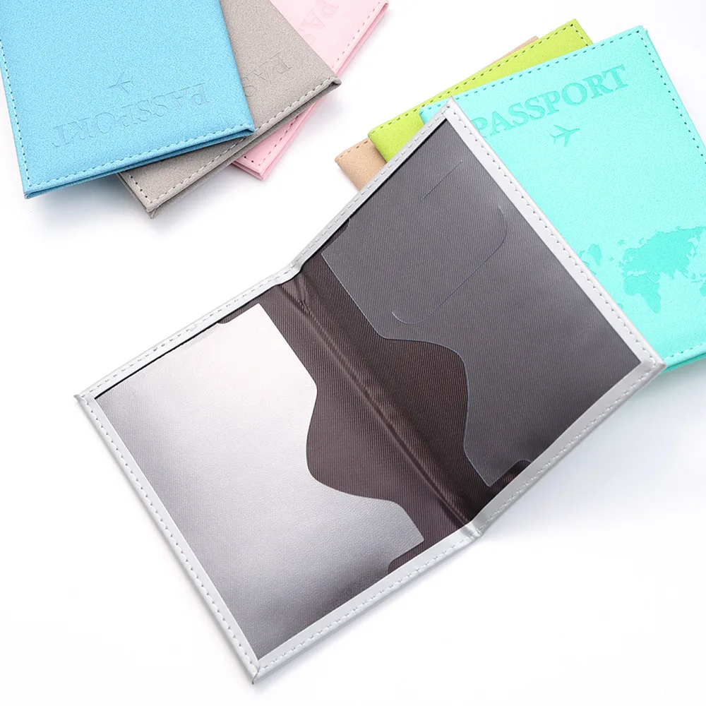 Vintage RFID Passport Cover for Women & Men - Multi-Function PU Leather Wallet Case with ID/Bank Card Slots, Travel Accessory