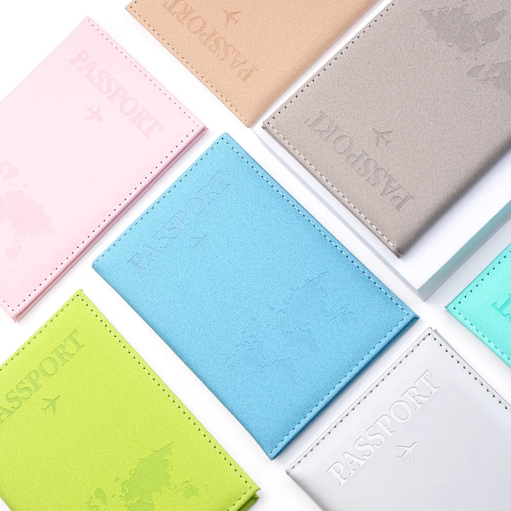 Vintage RFID Passport Cover for Women & Men - Multi-Function PU Leather Wallet Case with ID/Bank Card Slots, Travel Accessory
