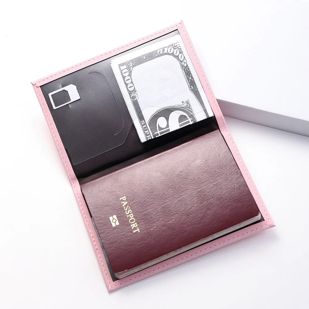 Vintage RFID Passport Cover for Women & Men - Multi-Function PU Leather Wallet Case with ID/Bank Card Slots, Travel Accessory