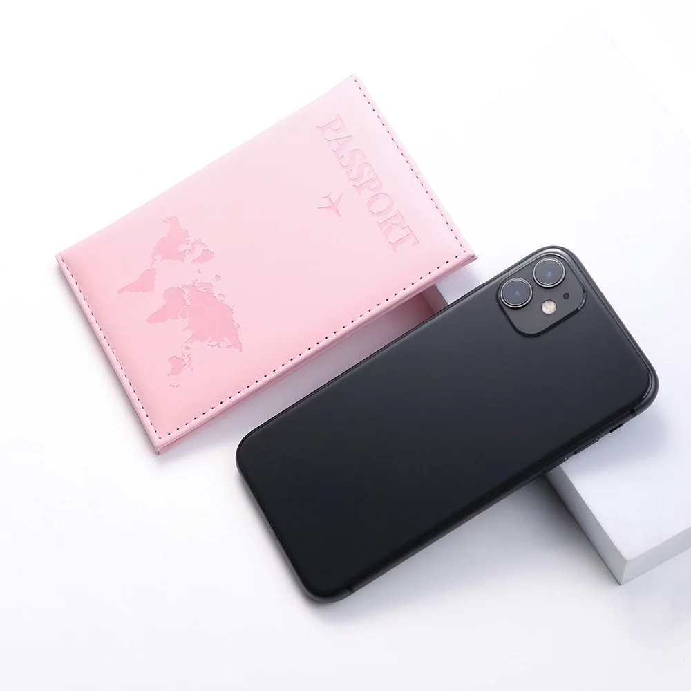 Vintage RFID Passport Cover for Women & Men - Multi-Function PU Leather Wallet Case with ID/Bank Card Slots, Travel Accessory