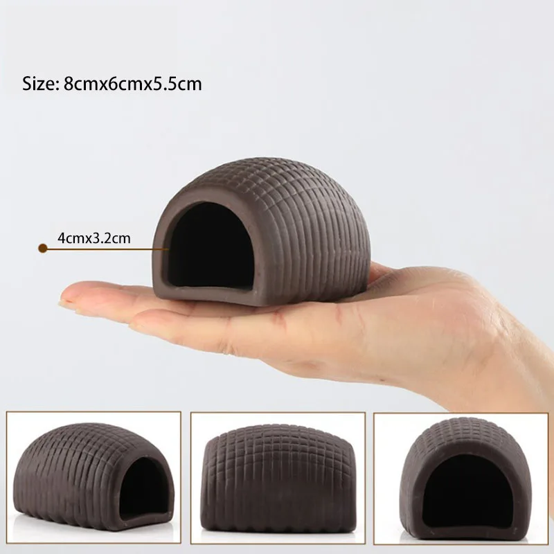 Ceramic Aquarium Decoration Fish Shrimps Shelter House Pottery Scorpion House Canister Simulation Stone Fish Tank Decor Great