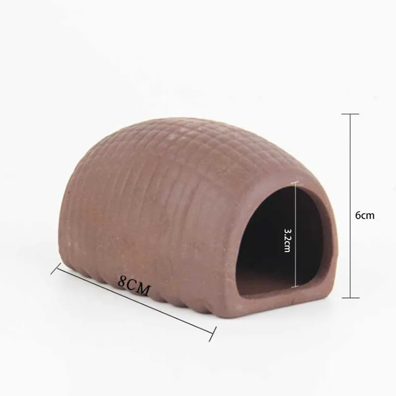 Ceramic Aquarium Decoration Fish Shrimps Shelter House Pottery Scorpion House Canister Simulation Stone Fish Tank Decor Great