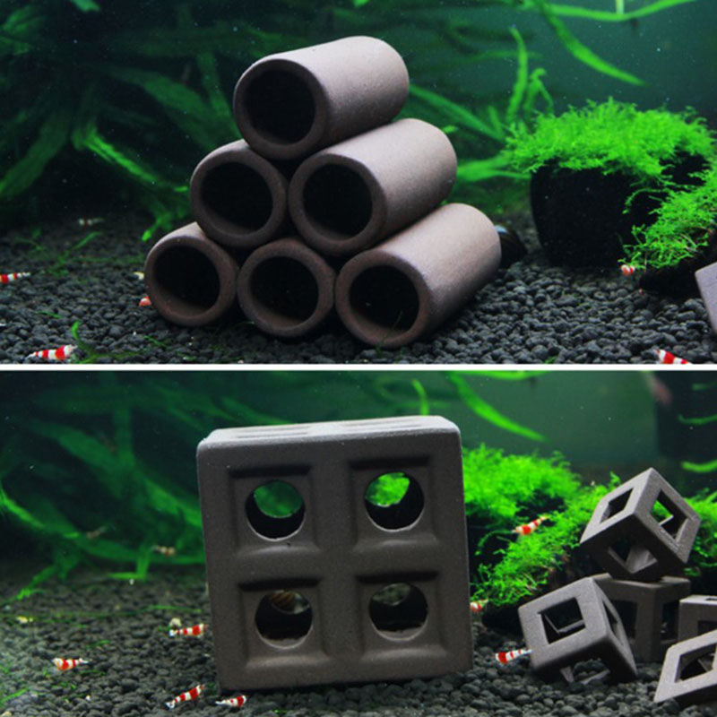 Ceramic Aquarium Decoration Fish Shrimps Shelter House Pottery Scorpion House Canister Simulation Stone Fish Tank Decor Great