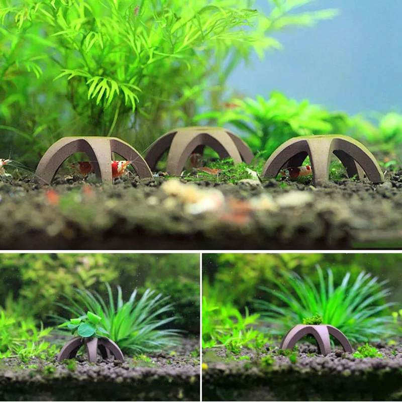 Ceramic Aquarium Decoration Fish Shrimps Shelter House Pottery Scorpion House Canister Simulation Stone Fish Tank Decor Great