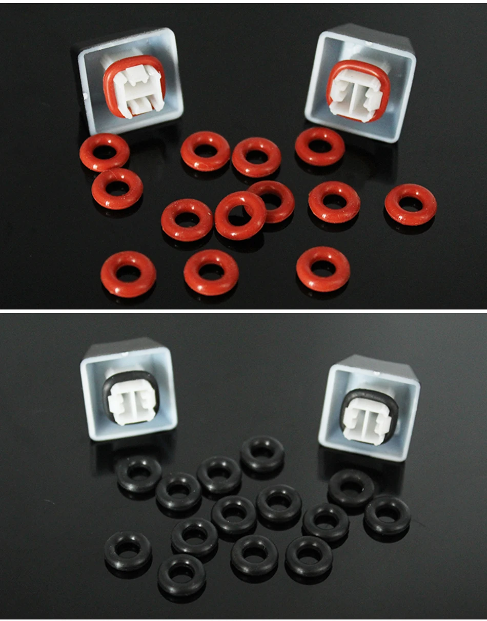 Keyboard O-Ring Keycaps Silicone Rubber ORing Switch Sound Dampeners Cherry MX Dampers Key Cap Silicone Seal Ring.