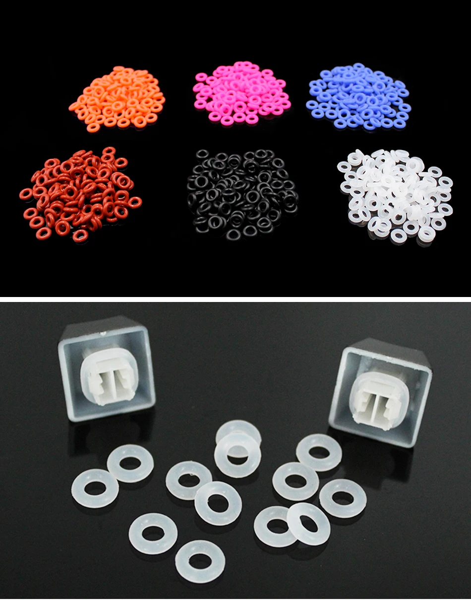 Keyboard O-Ring Keycaps Silicone Rubber ORing Switch Sound Dampeners Cherry MX Dampers Key Cap Silicone Seal Ring.