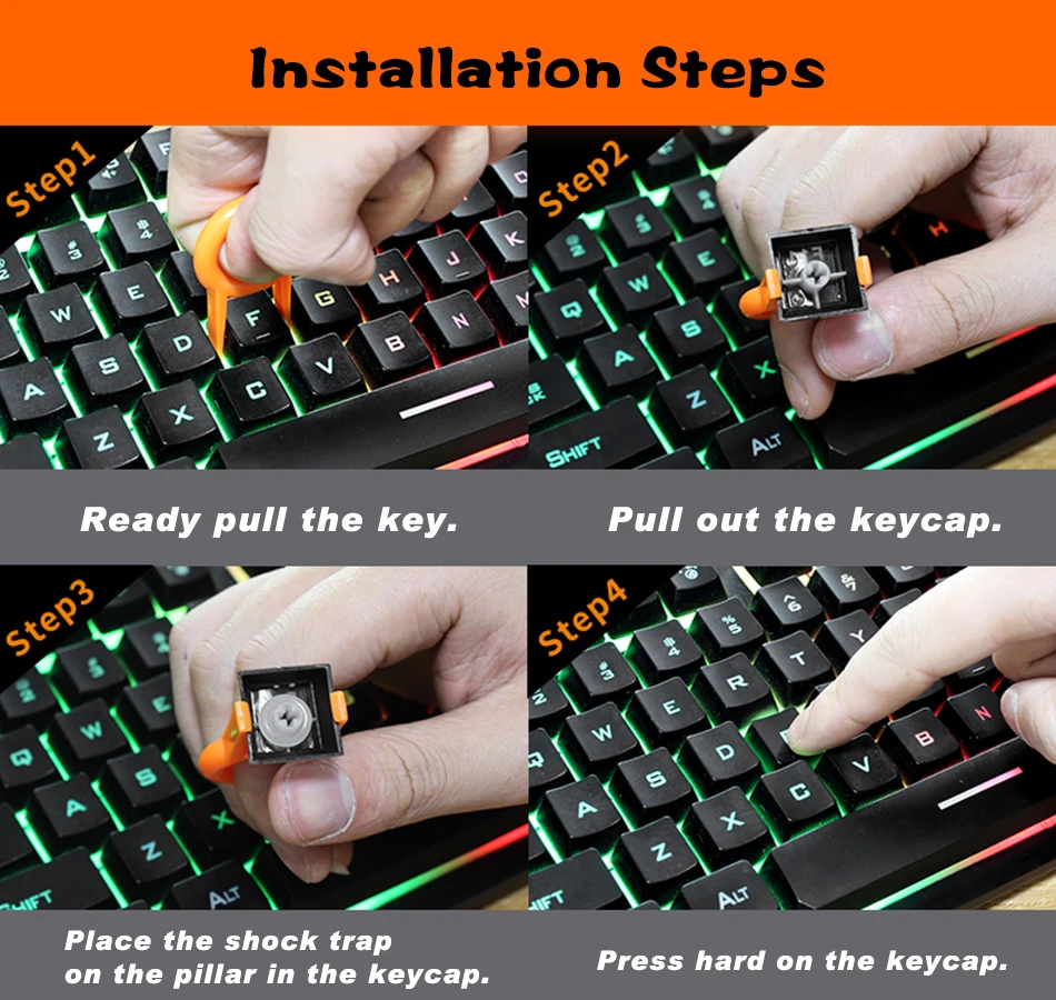 Keyboard O-Ring Keycaps Silicone Rubber ORing Switch Sound Dampeners Cherry MX Dampers Key Cap Silicone Seal Ring.