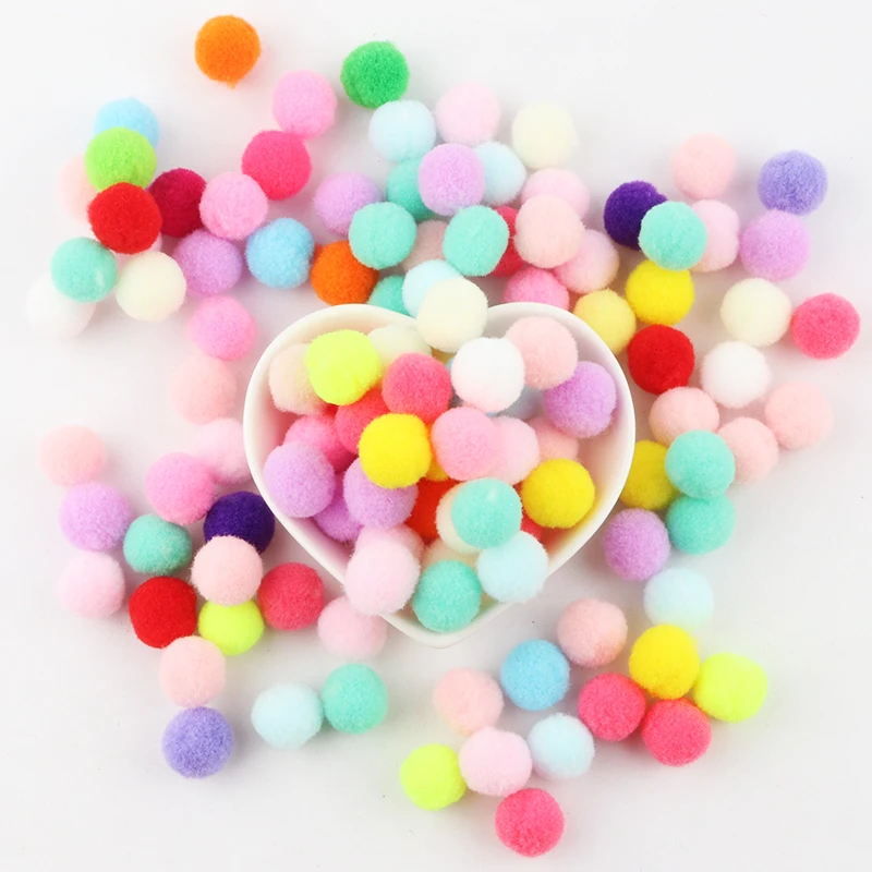 8/10/15/20/25/30mm Mini Fluffy Soft Pom Poms Pompoms Ball Handmade Kids Toys Wedding Christmas Decor DIY Sewing Craft Supplies