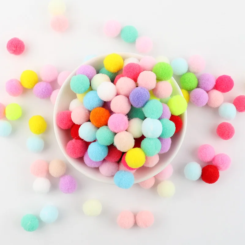 8/10/15/20/25/30mm Mini Fluffy Soft Pom Poms Pompoms Ball Handmade Kids Toys Wedding Christmas Decor DIY Sewing Craft Supplies