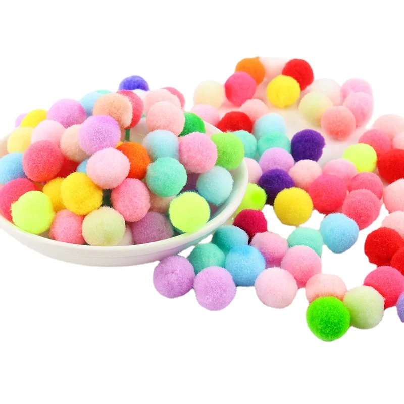 8/10/15/20/25/30mm Mini Fluffy Soft Pom Poms Pompoms Ball Handmade Kids Toys Wedding Christmas Decor DIY Sewing Craft Supplies