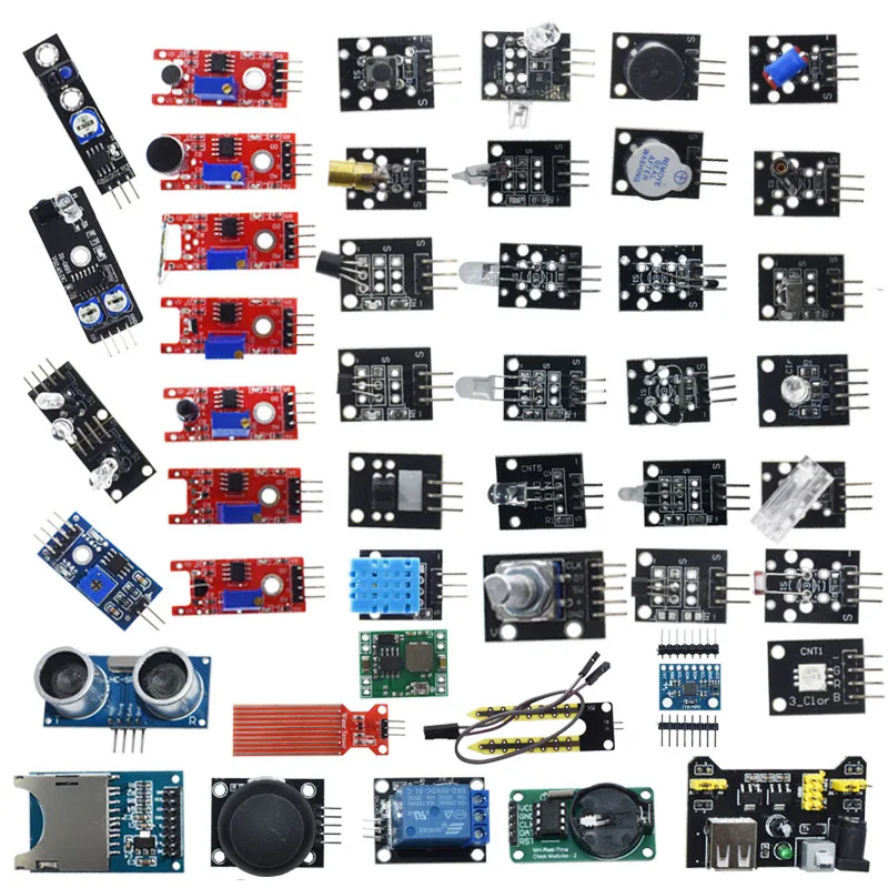 45 in 1 Sensors Modules Starter Kit for arduino, better than 37in1 sensor kit 37 in 1 Sensor Kit whit box