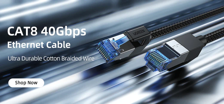UGREEN Ethernet Cable Cat 6 A 10Gbps Network Cable 4 Twisted Pair Patch Cord Internet UTP Cat6 a Lan Cable Ethernet RJ45
