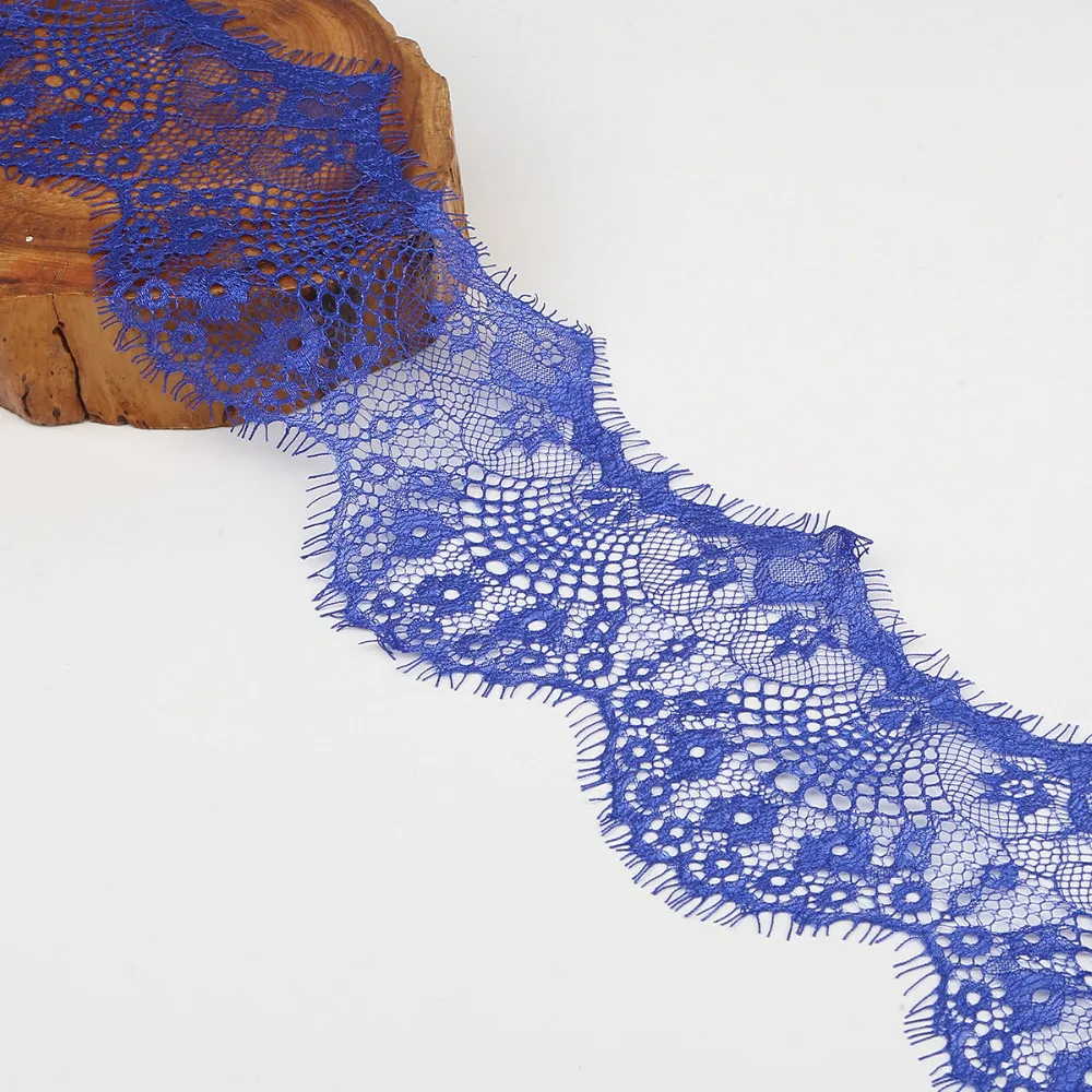 New Arrival 3Yards Width Approx 9.5cm 10 Colors Option Flower Embroidered Lace Fabric Trim Ribbons DIY Sewing Handmade Materials