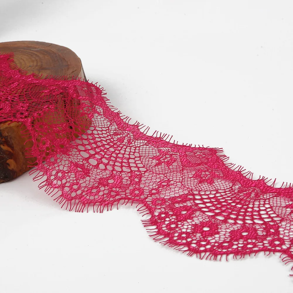 New Arrival 3Yards Width Approx 9.5cm 10 Colors Option Flower Embroidered Lace Fabric Trim Ribbons DIY Sewing Handmade Materials