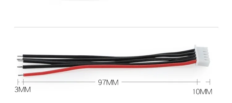 1s 2s 3s 4s 5s 6s 22AWG Cable 10CM (100MM) RC Lipo Battery Charger Wiring 7.4v 11.1v 14.8v 22.2v For IMAX B3 B6 Balance Charger