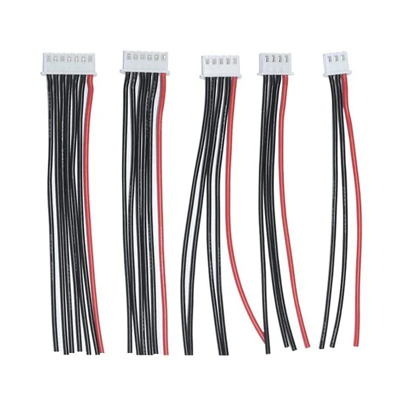 1s 2s 3s 4s 5s 6s 22AWG Cable 10CM (100MM) RC Lipo Battery Charger Wiring 7.4v 11.1v 14.8v 22.2v For IMAX B3 B6 Balance Charger