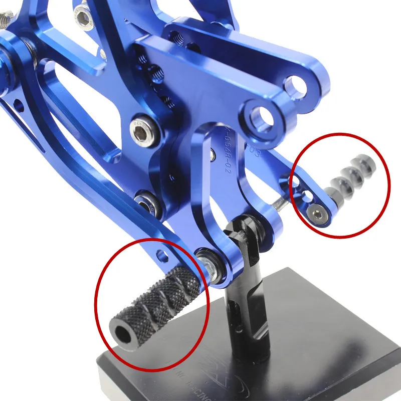 M6 Universal Motorcycle Footrest Rearset Foot Rest Foot Gear Shift Peg Pedal For Yamaha Honda Kawasaki Suzuki Ducati Aprilia BMW