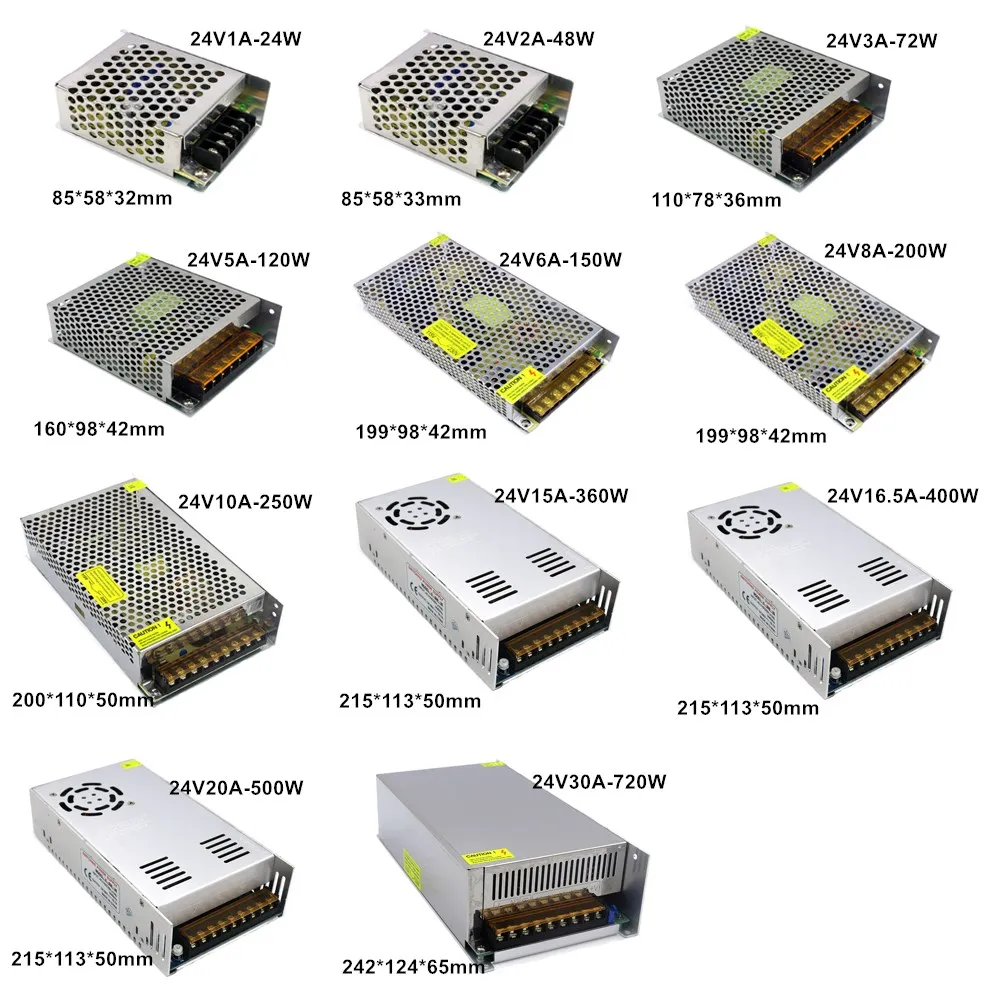 5V 12V 24V 36V Power Supply SMPS 5 12 24 36 V AC DC 220V TO 5V 12V 24V 36V 1A 2A 3A 5A 10A 20A 30A Switching Power Supply SMPS