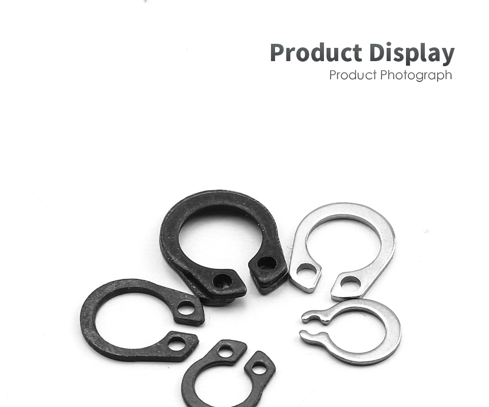 NINDEJIN C clip external circlip snap retaining rings set stainless steel carbon steel 5-28mm circlip set for shaft