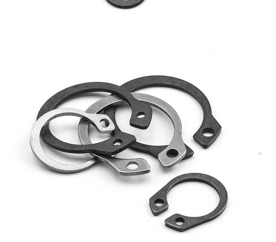 NINDEJIN C clip external circlip snap retaining rings set stainless steel carbon steel 5-28mm circlip set for shaft