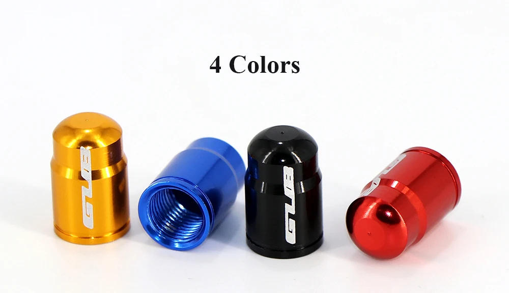 4pcs Aluminum Bicycle Tire Valve Cap Ultralight Mountain Road Bike Tyre Cap Schrader/Presta Tire Valve Protector MTB Accessories
