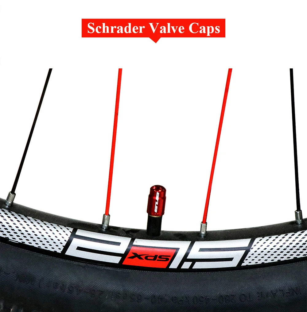 4pcs Aluminum Bicycle Tire Valve Cap Ultralight Mountain Road Bike Tyre Cap Schrader/Presta Tire Valve Protector MTB Accessories