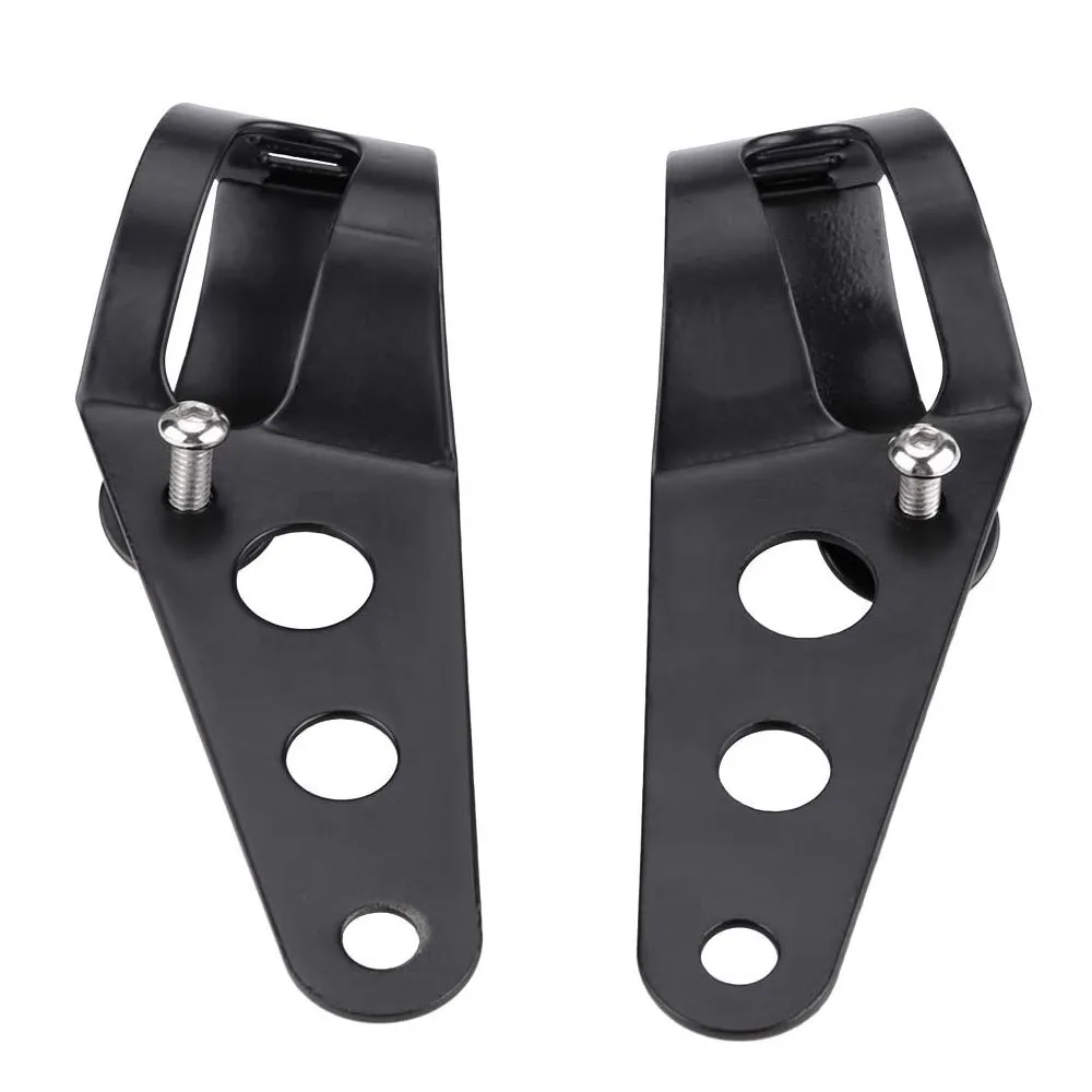 Universal Motorcycle Headlight Mount Bracket Fork Ear Chopper Headlamp Holder Clamp Adjustable Motor Fork Mount 27-36mm 38-48mm
