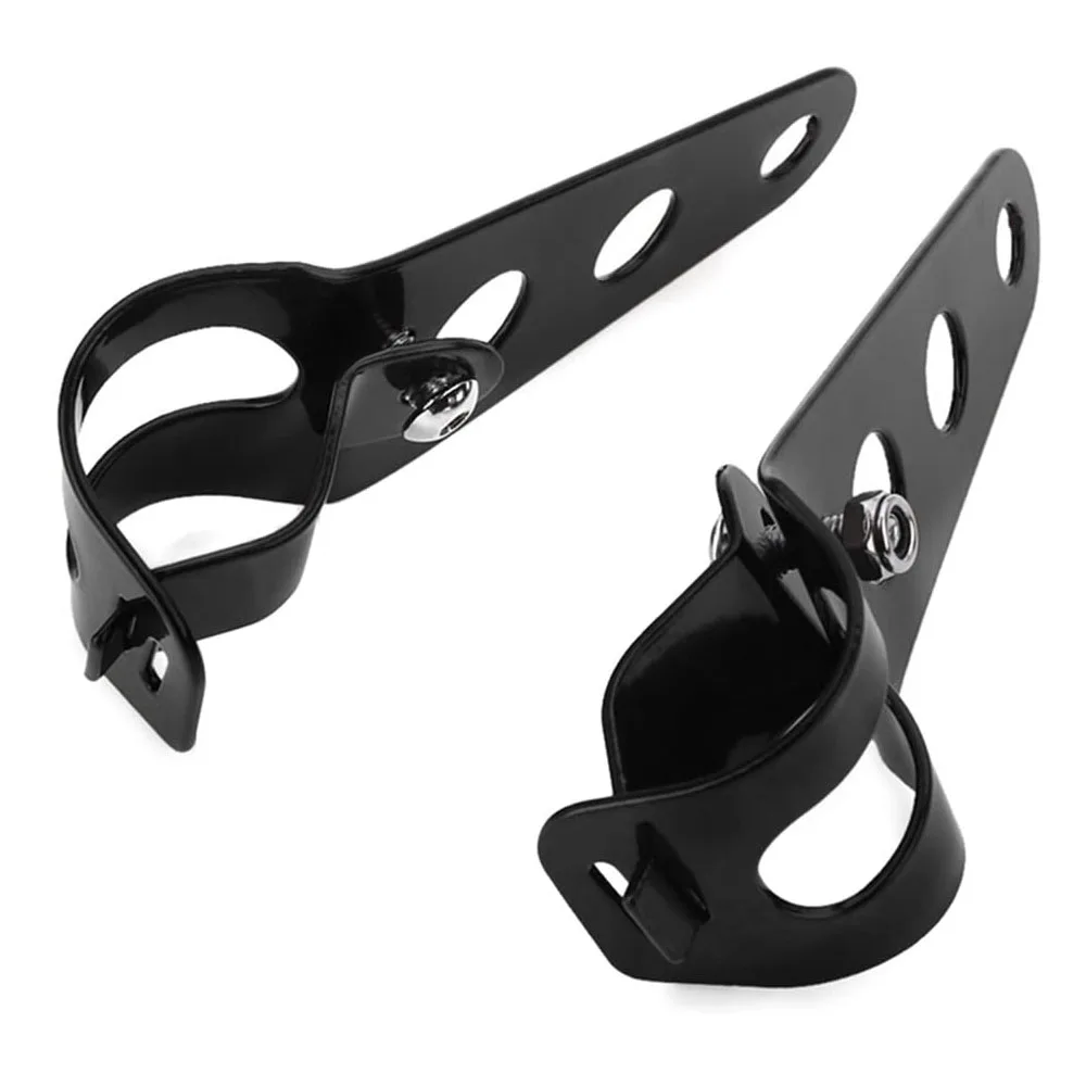 Universal Motorcycle Headlight Mount Bracket Fork Ear Chopper Headlamp Holder Clamp Adjustable Motor Fork Mount 27-36mm 38-48mm
