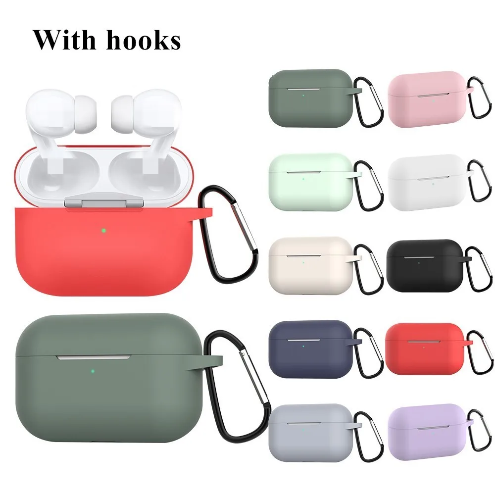 Soft Silicone Cases For Apple Airpods Pro Protective Bluetooth Wireless Earphone Cover For Apple Air Pods Charging Box Bags