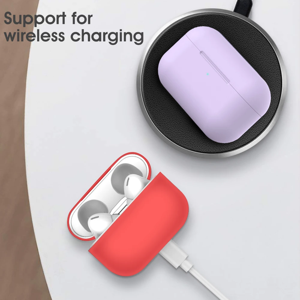 Soft Silicone Cases For Apple Airpods Pro Protective Bluetooth Wireless Earphone Cover For Apple Air Pods Charging Box Bags