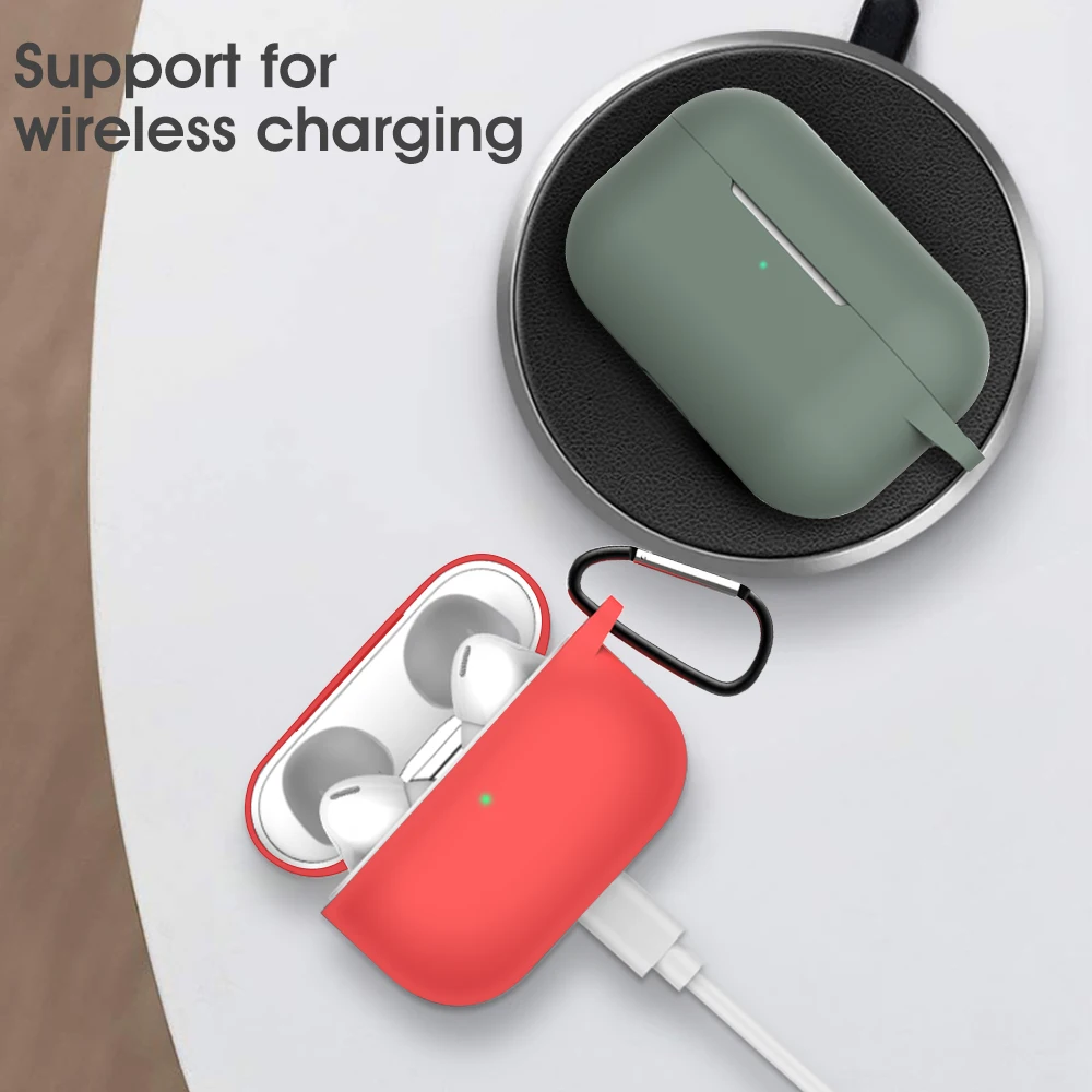 Soft Silicone Cases For Apple Airpods Pro Protective Bluetooth Wireless Earphone Cover For Apple Air Pods Charging Box Bags