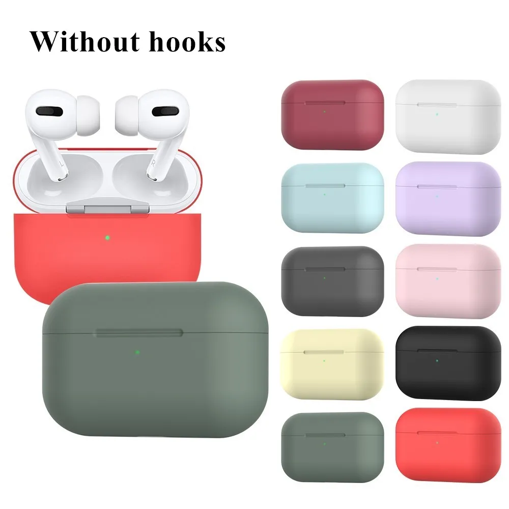Soft Silicone Cases For Apple Airpods Pro Protective Bluetooth Wireless Earphone Cover For Apple Air Pods Charging Box Bags