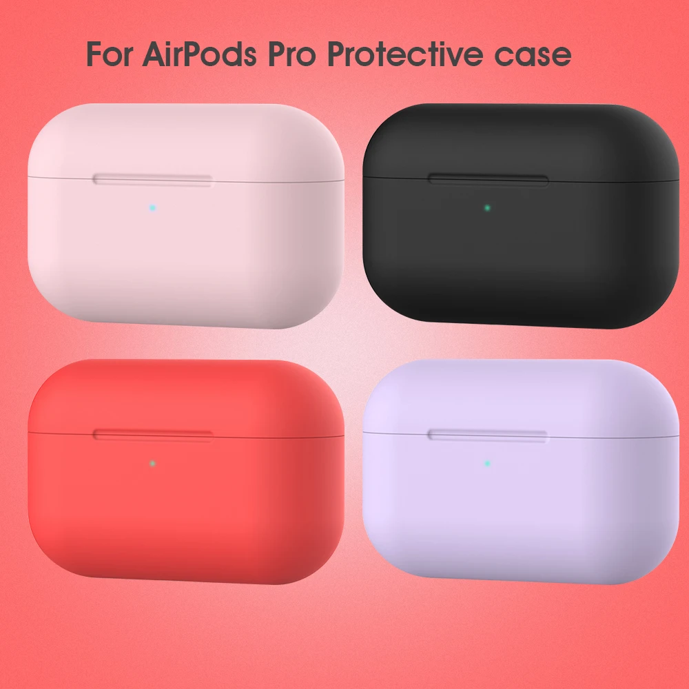 Soft Silicone Cases For Apple Airpods Pro Protective Bluetooth Wireless Earphone Cover For Apple Air Pods Charging Box Bags