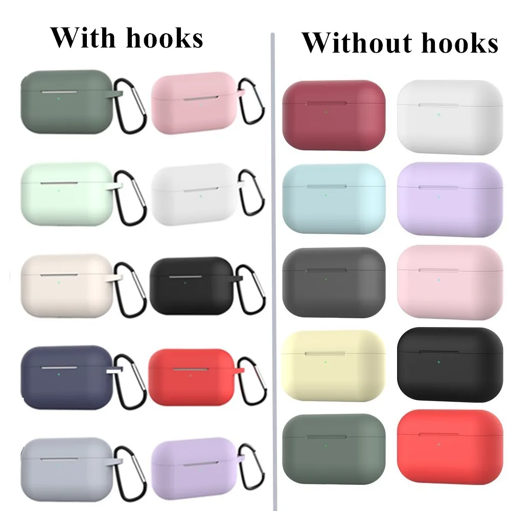 Soft Silicone Cases For Apple Airpods Pro Protective Bluetooth Wireless Earphone Cover For Apple Air Pods Charging Box Bags