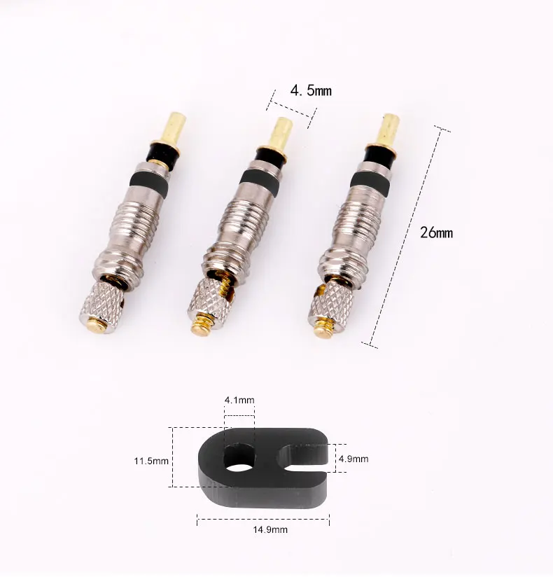Deemount Presta Valve Core Brass FV Nozzle Replacement MTB Road Bike Tubeless Service Parts Alloy Remover Tool O-Ring Optional
