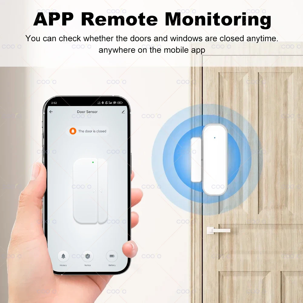 Zigbee Door Sensor Window Contact Sensor Open Closed Detector Smart Home Alarm Security Protection Work with Tuya Hub Smart Life