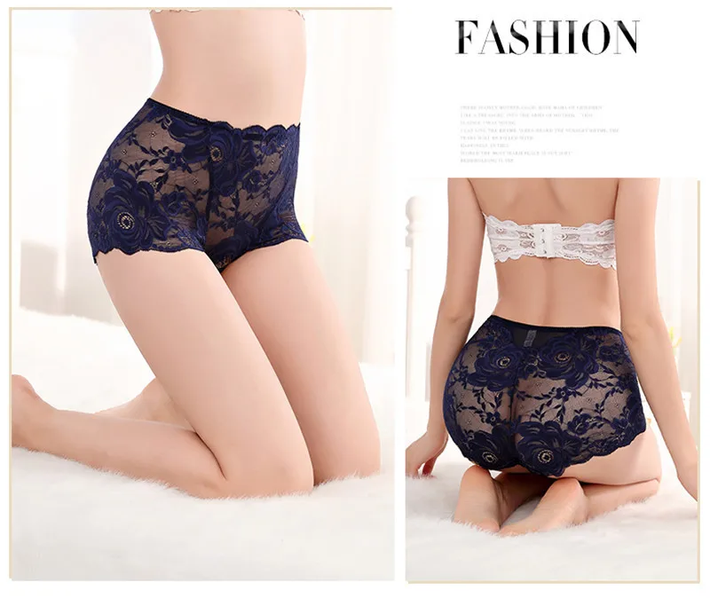 Lencerias sexy lingеrie lace Plus size ropa interior de mujer high waist underwear women cotton crotch comfortable Panties women