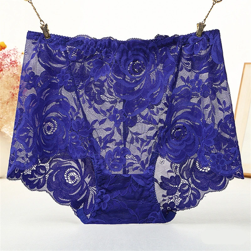 Lencerias sexy lingеrie lace Plus size ropa interior de mujer high waist underwear women cotton crotch comfortable Panties women