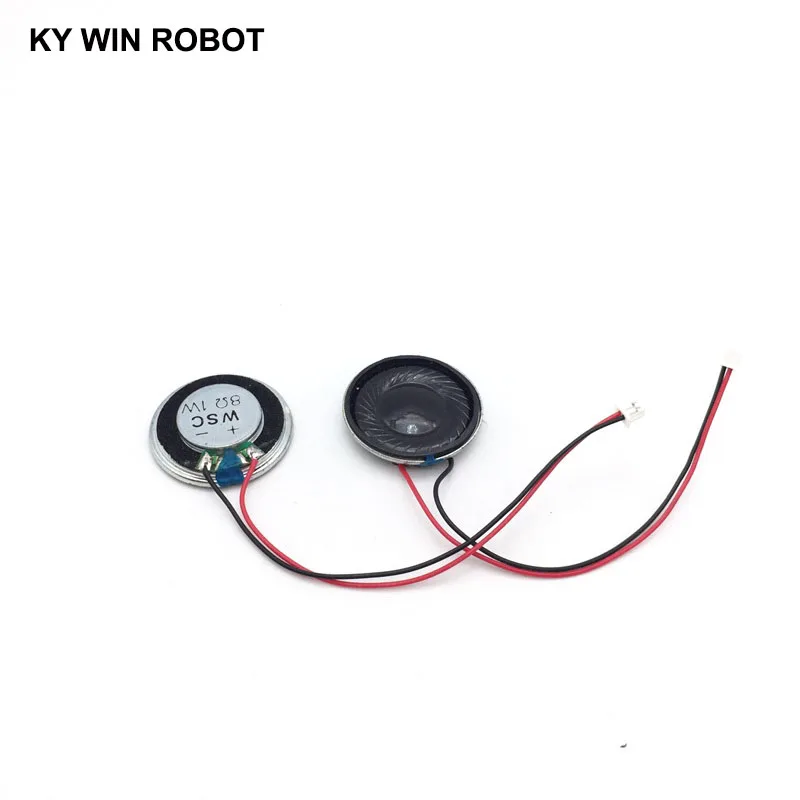 2pcs New Ultra-thin Speaker 8 Ohms 1 Watt 1W 8R Speaker Diameter 28MM 2.8CM Thickness 5MM with 1.25mm Terminal Wire Length 10CM