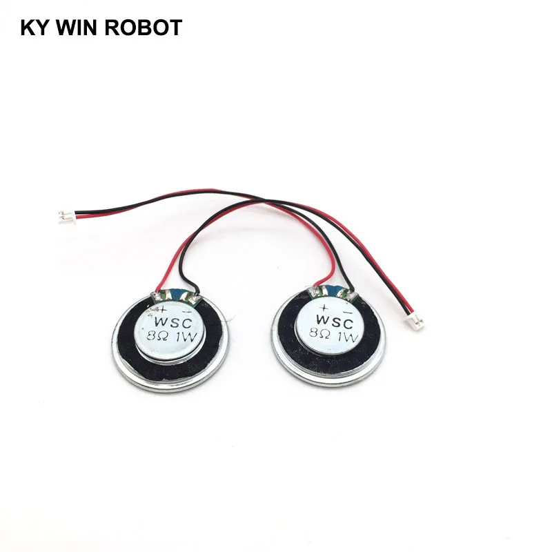 2pcs New Ultra-thin Speaker 8 Ohms 1 Watt 1W 8R Speaker Diameter 28MM 2.8CM Thickness 5MM with 1.25mm Terminal Wire Length 10CM