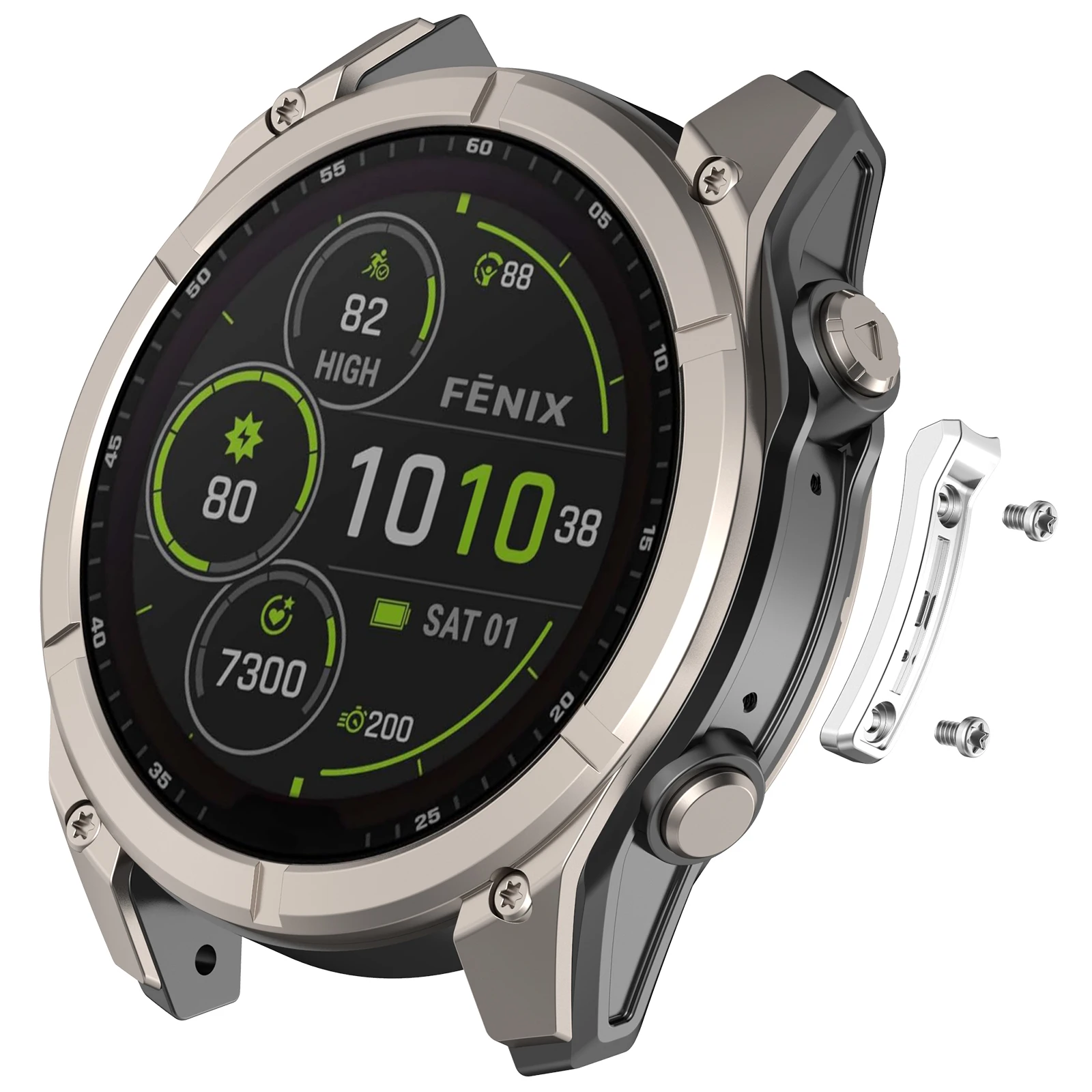 Metal Bumper Guard, Anti-Collision Frame Strip For Garmin Fenix 8 AMOLED/SOLAR 47mm 51mm/Quatix 8/Tactix 8 Watch Accessories