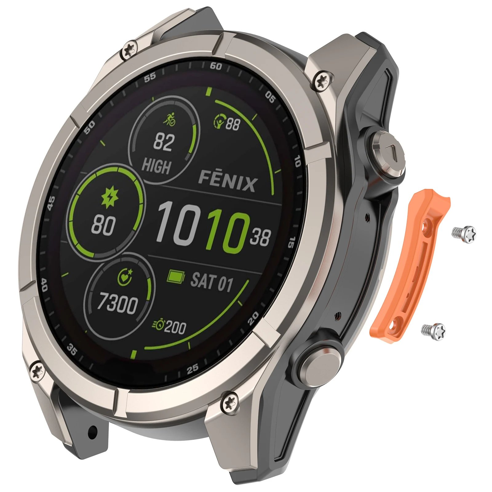 Metal Bumper Guard, Anti-Collision Frame Strip For Garmin Fenix 8 AMOLED/SOLAR 47mm 51mm/Quatix 8/Tactix 8 Watch Accessories