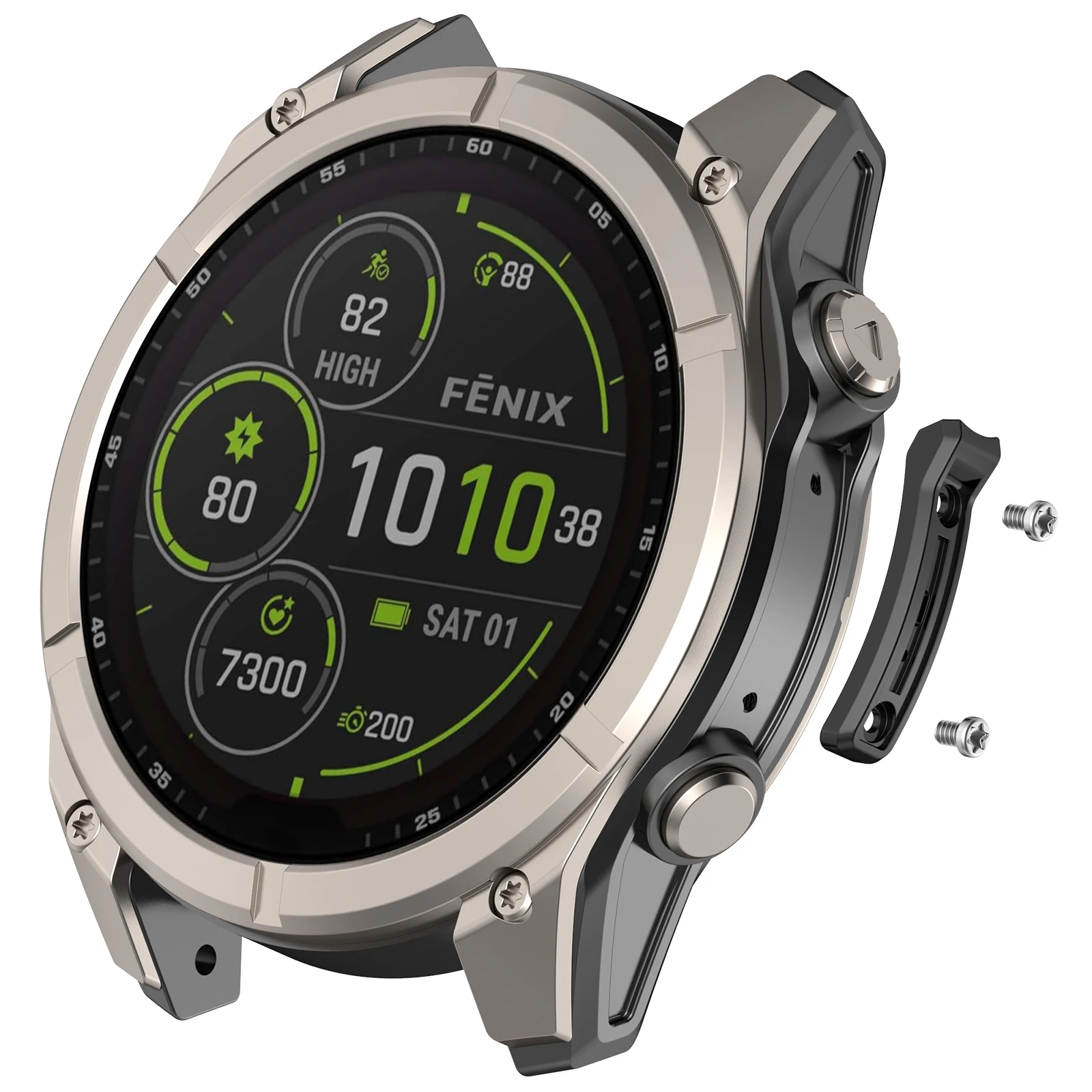 Metal Bumper Guard, Anti-Collision Frame Strip For Garmin Fenix 8 AMOLED/SOLAR 47mm 51mm/Quatix 8/Tactix 8 Watch Accessories