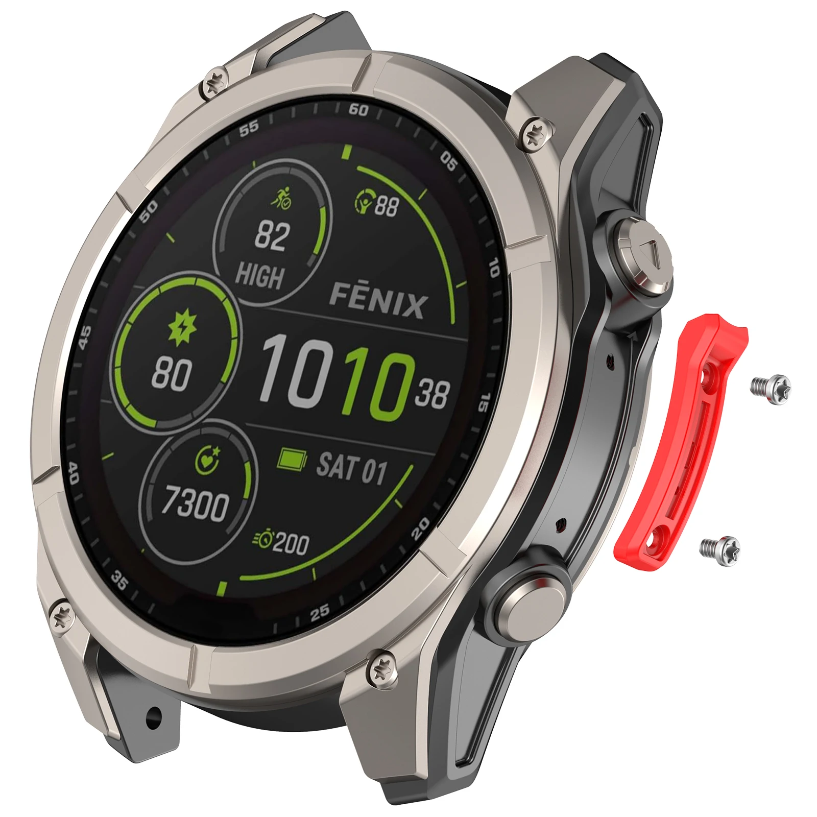 Metal Bumper Guard, Anti-Collision Frame Strip For Garmin Fenix 8 AMOLED/SOLAR 47mm 51mm/Quatix 8/Tactix 8 Watch Accessories
