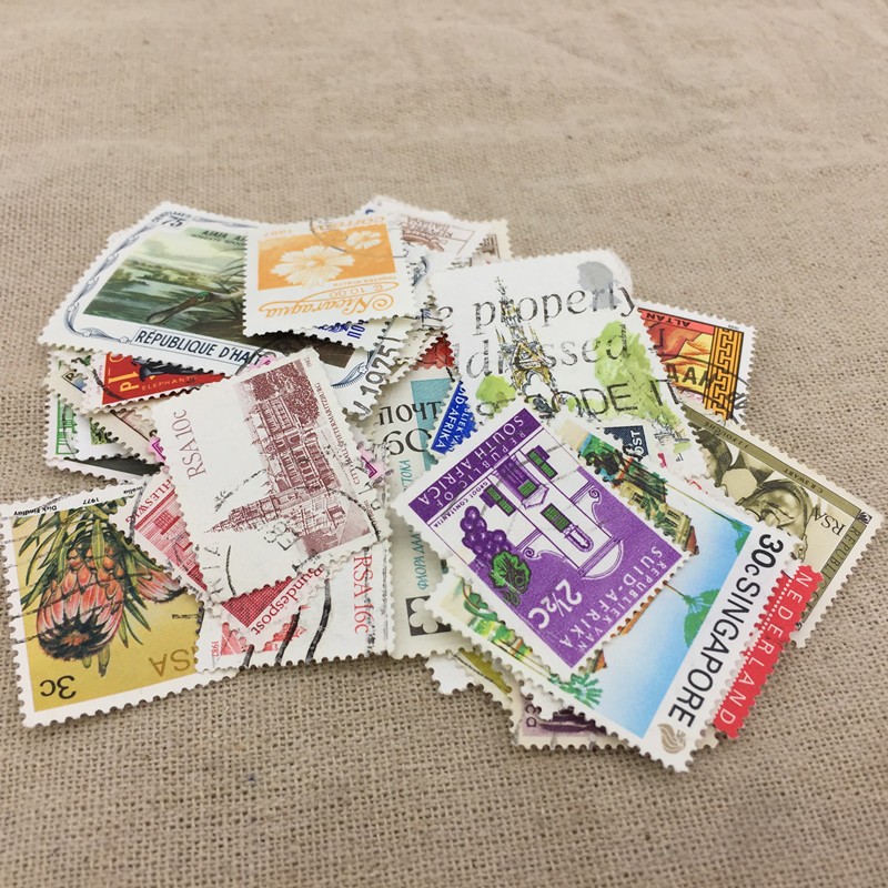 100 Pcs / Lot Postage Stamps Good Condition Used With Post Mark From All The World Wide For Collecting Gift