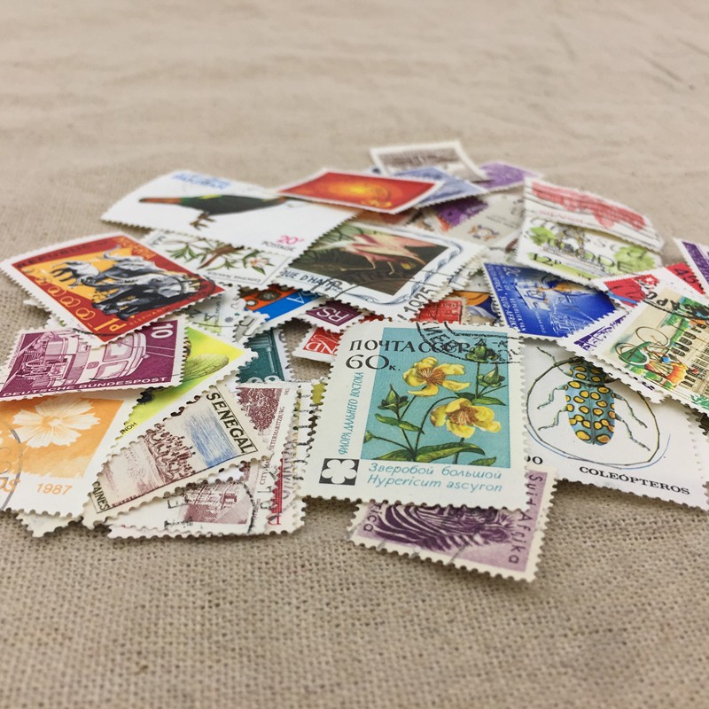 100 Pcs / Lot Postage Stamps Good Condition Used With Post Mark From All The World Wide For Collecting Gift