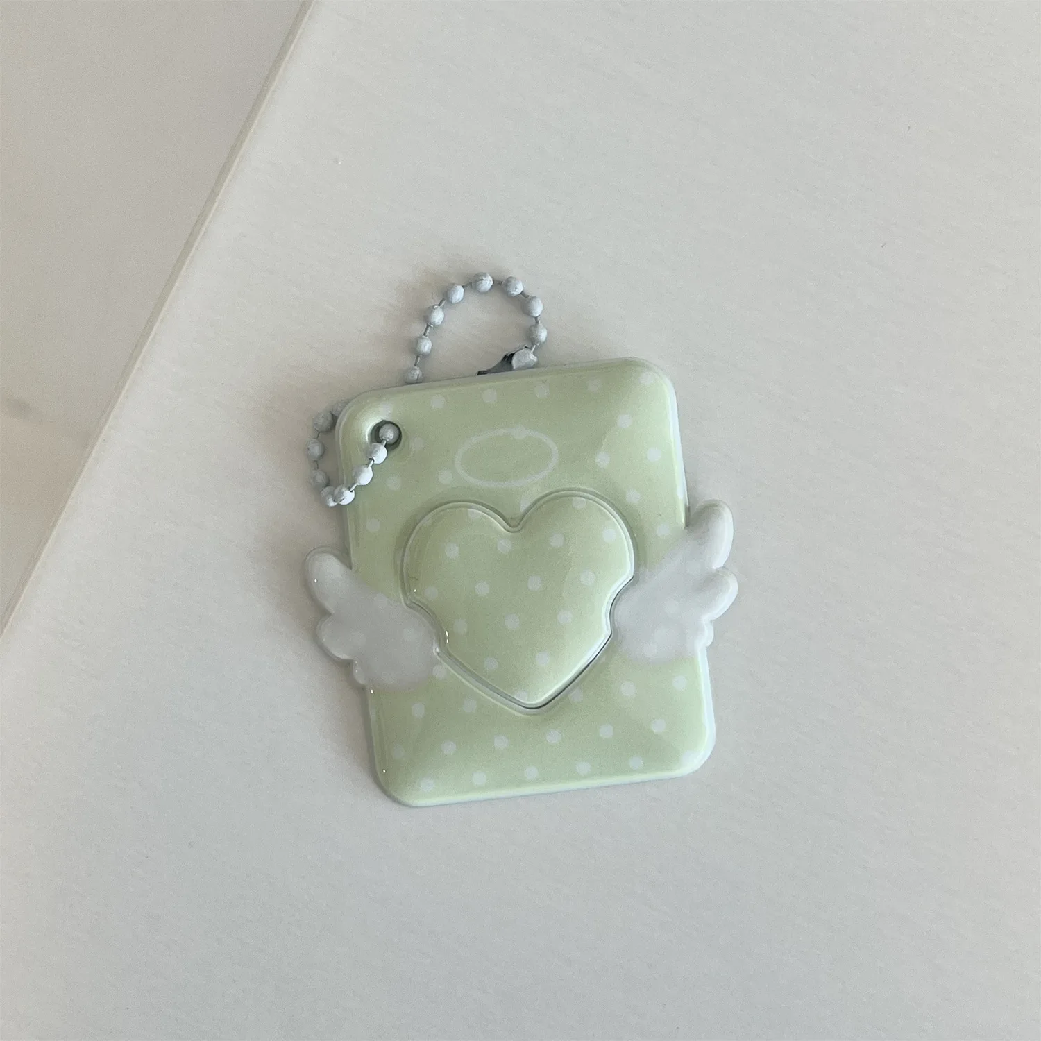 INS Korean Style Photo Card Holder Cute 1 inch ID Photo Storage Display Pendant Keychain Ornaments Star Chasing Girl Gift