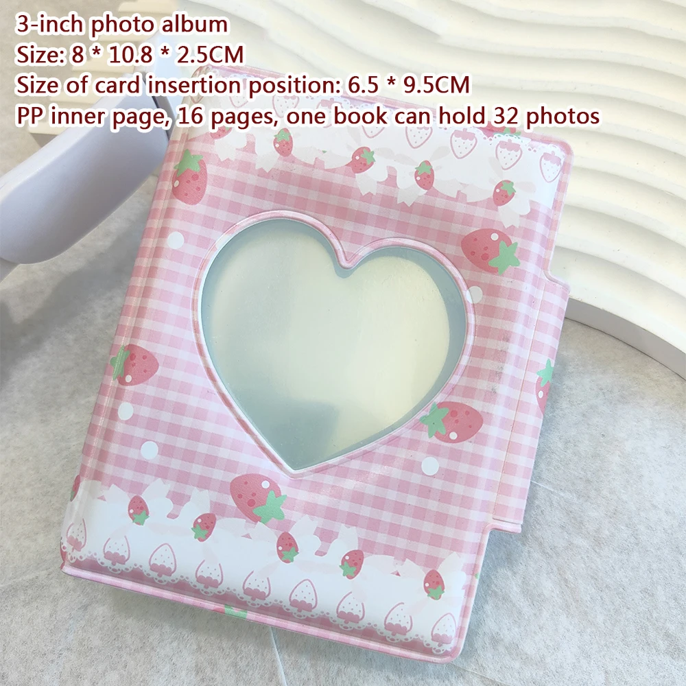 INS Korean Style Photo Card Holder Cute 1 inch ID Photo Storage Display Pendant Keychain Ornaments Star Chasing Girl Gift